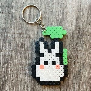 Anime My Neighbor Totoro keychain Studio Ghibli kawaii perler beads handmade